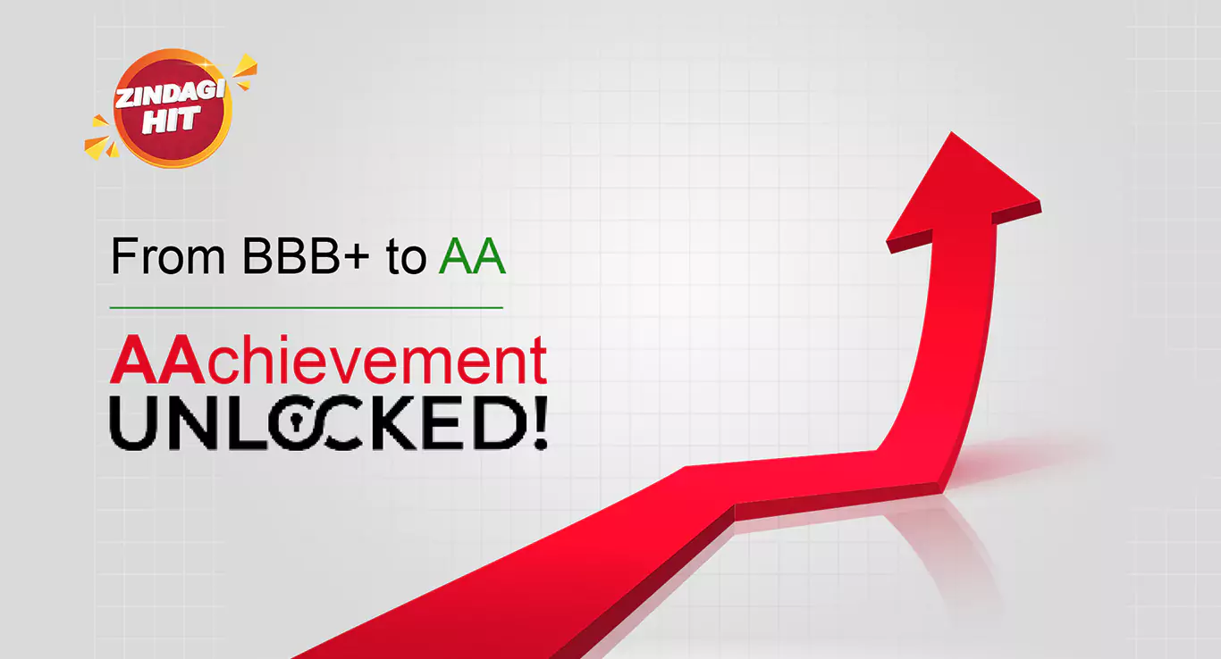 Our Long-term credit rating upgraded to AA by ‘India Ratings & Research’