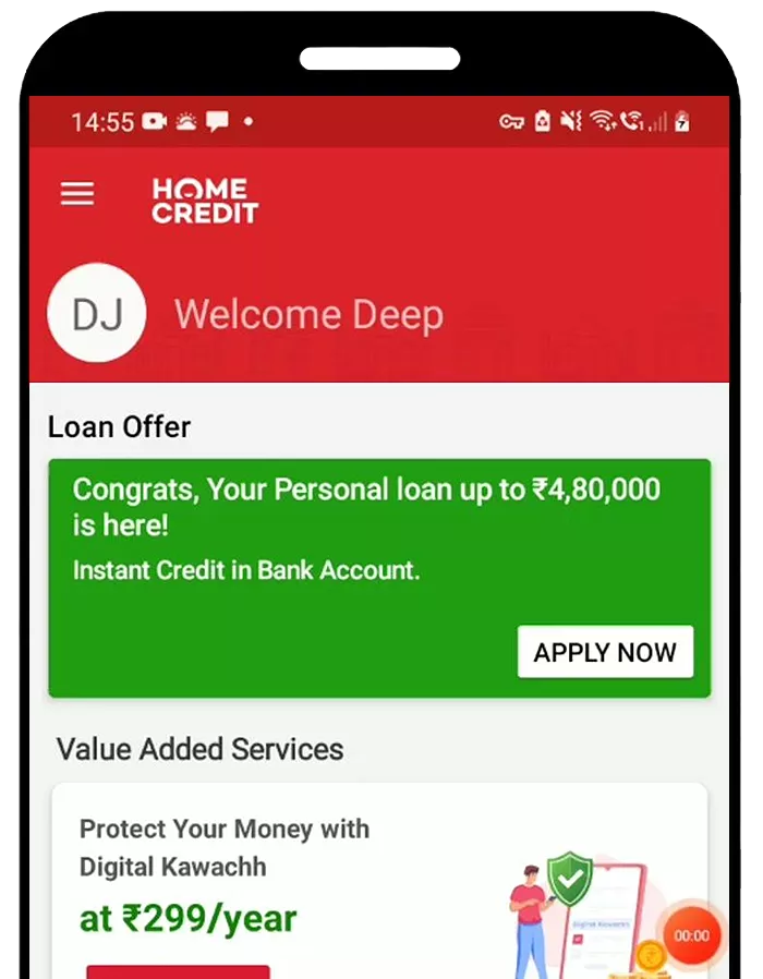 Your loan in your pocket