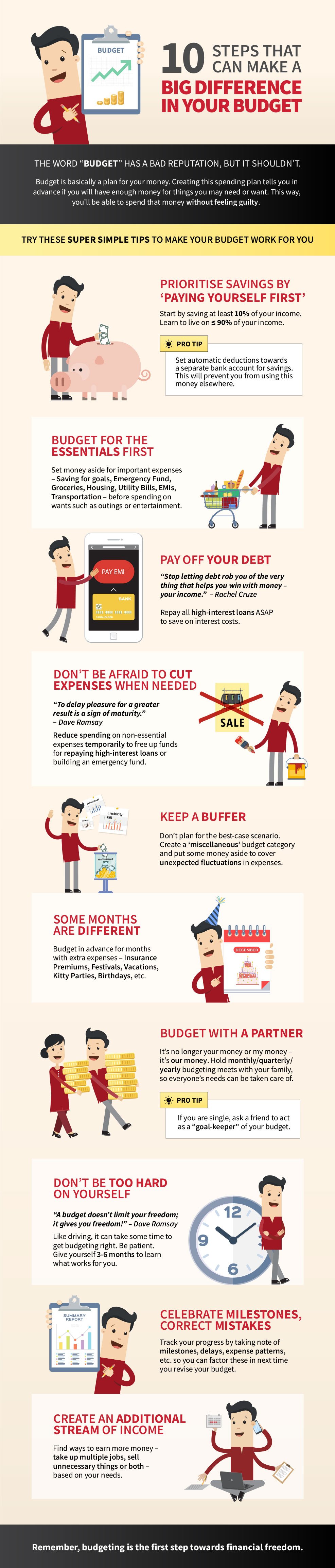 10 steps that can make a big difference in your budget